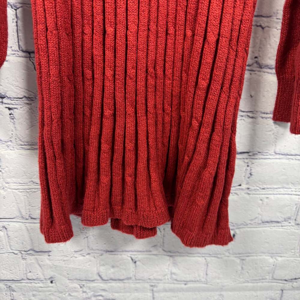Abercrombie Kids Girls Long Sleeve Cable Rib Knit Sweater Dress - Picture 2 of 7